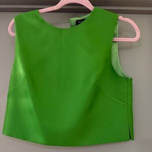 Lime Green Sleeveless shell Top